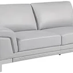 INLENDISH Clark Leatherette 3 Seater Comfortable and Luxury Light Grey Sofa Set for Living Room image 1