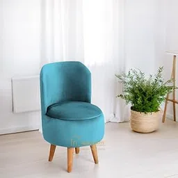 Velvet Ottoman Pouffes Chair Sitting Puffy Stool for Living Room Dressing Table Pouf Chair Sofa Type for Office Home Decor - Sky-picture-28