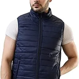 tim paris Jacket - Navy Sleeveless Fashion Jacket-picture-38