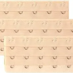 uxcell Lady 3 Rows 6 Hooks Underwear Buckle Bra Strap Adapter 3 Pieces Beige-picture-24