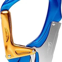 UJEAVETTE® 35Kn Safety Snap Hook Clip Rock Climbing Abseiling Fall Arrest Carabiner Blue-picture-55