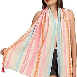 ke kanhaexports KE KANHA EXPORTS scarf for women stylish | Scarf For Women | face mask | Printed Fancy Tassle Full Face Cover | Head | Hair Face Protection | Sun Protection in summer & Winter | Lightweight-picture-19