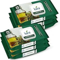 Kara Neem & Tea Tree Oil Facial Wet Wipes- 25 pulls | For Clear, Healthy, Acne-Prone Skin | Pack of 6 (150 Pieces)-picture-39