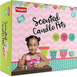 Funskool - Handycrafts Scented Candle Pots, Wax Candle Maker, Scents - French Vanilla, Green Apple, Lavender, Art and Craft Kit, Ages 5 Years and Above, Multicolour-picture-13
