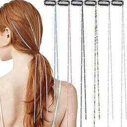 CHIROGRAPHY Elegant Crystal & Pearl Hair Accessories | Hair Chains, Extensions, Charms | Gold & Silver Pins for Braids-image-26