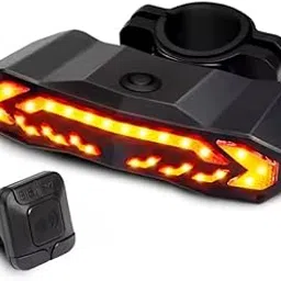 HANDS BlinkRider: 5 in 1 Bicycle Rear LED Light | Turn Signal Indicators | Horn | Bike Shield Alarm | Emergency Blinkers | Rechargeable Battery and Wireless Remote for Manual and Electric Bicycles-image-56