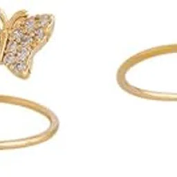 kushal's White Gold Plated Casual Zircon Toe Ring - 414055-picture-15
