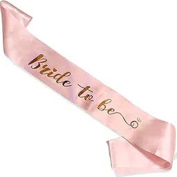 WOBBOX Bachelorette Party Decoration, Wedding Decoration, Sash (Rose Gold & Golden Color Bride to be)-picture-30