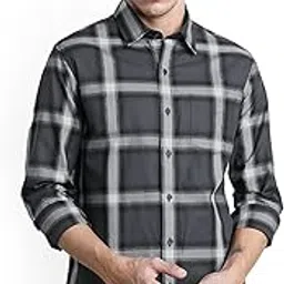 Men's Stylish Checkered Shirt-Regular Fit | Full Sleeve | Pure Cotton | Smart Casual Wear (Available in Plus Size)-image-46