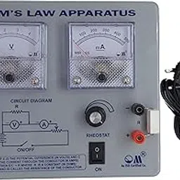 Om Meters Ohms Law Apparatus Kit with Adapter and Instruction Manual for science experiments-picture-11