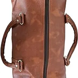 New Trend Craft. Vintage Rexine Bag, Brown, Multiple Pockets, for Gym & Outdoor Picnic-picture-40