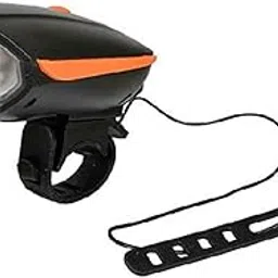 FCC Racing 2-in-1 Cycle Head Light with Horn (250 Lumens, 140dB Horn, Black)-picture-37