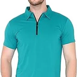 adorbs Men's Cotton Blend Half Sleeve Polo Neck Collar T-Shirt (Pack of 1)-picture-10