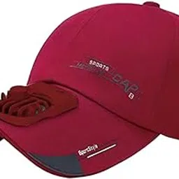 club bollywood CB® Outdoor Cooling Fan Hat Baseball Cap Sun Hat Outdoor Camping Wine Red|Clothing, Shoes & Accessories | Mens Accessories | Hats|1 Piece Fan Hat-picture-28
