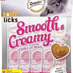 Gnawlers Lickable Wet Creamy Cat Treats with Tasty Bonito Flavour for Adult & Senior Cats, Healthy Cat Treat (Pack of 1x300g). Sold by Sniff N Licks-picture-49