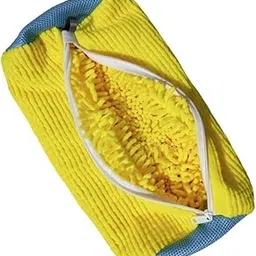lb trendz Shoe Washing Bag with Zipper, Machine Safe Laundry Protector with Fluffy Fibers, Yellow-picture-28