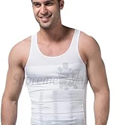 Supreme Mall Men's Slim N Lift Body Shaper (White, XL)-picture-25