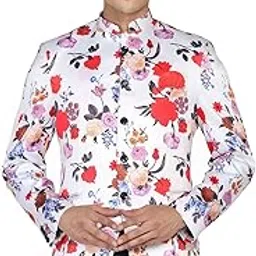 tahvo Men's Cotton Regular Fit Printed Blazer-picture-35