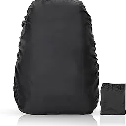 shrisell Rain Cover for Backpack Waterproof – Bag Rain Cover for Travel, Laptop, School, Hiking, Trekking – Adjustable Dustproof Raincoat for Bags up to 45L – Pack of 2, Black, Foldable & Lightweight-picture-10