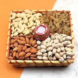 SFU E Com Dry Fruit Hamper Pack with Healthy Cashew, Almond, Pistachios & Raisin And Matki Diya | Premium Dry Fruit Hamper For Corporate Gifts, Family, Friends, New year | 295-picture-31
