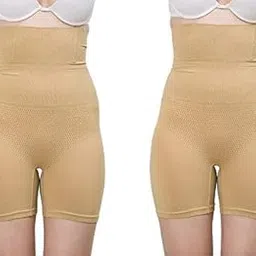 shoppy villa with sv logo SHOPPY VILLA Women's Shapewear Tummy and Tigh Control Waist Tucker with Wire Support Free Size-picture-17