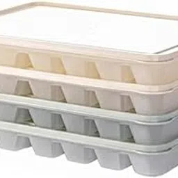TRENDIVIBE 2-Pack Lock & Lock Dumpling Freezer Box with Timer Food-Grade PP Stackable Divider Design G W S 84G 4pcs-image-72