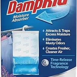 DampRid Lavender Vanilla Hanging Moisture Absorber, 16 oz., 3 Pack - Eliminates Musty Odors for Fresher, Cleaner Air, Ideal for Closet, 14% More Moisture Absorbing Power*-picture-16
