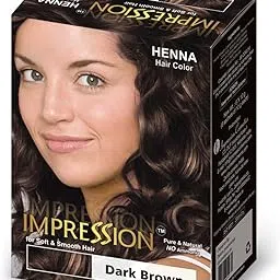 Impression Dark Brown Henna Based Hair Colour (300g)-picture-42