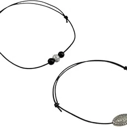 Combo pack of 2 Single Leg Thread Knot Cotton Dori Anklet (Pack of 2) BZ_CK-A77A3-picture-22