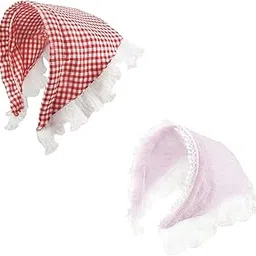 2PCS Bandanas for Women, Stylish Head Scarf for Women, Fashion Hair Accessories for Kids Girls, Comfortable Headband for Women, Red White and Pink Color, Ideal fo Special Occasions-image-4
