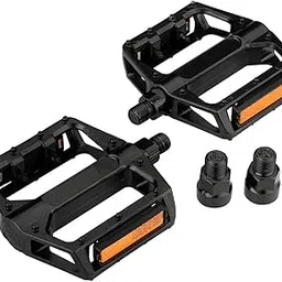 Proberos® 2Pcs Bike Pedals for Adult Bikes, Replacement Bike Pedals with 1/2" and 9/16" Adapters, Safe Night Reflective Bike Pedals Universal Aluminum Alloy Bike Pedals for MTB, Road Bike-picture-18