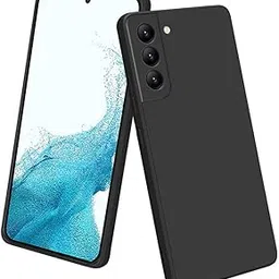 LIRAMARK Silicone Soft Back Cover Case for Samsung Galaxy S22 5G (Silicone Black)-picture-21