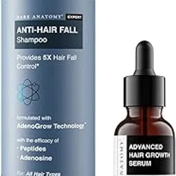 Bare Anatomy Anti Hair Fall Shampoo|5x Hair Fall Control & Growth 250ml | Advanced Hair Growth Serum | 3% Redensyl + 4% Anagain + 3% Baicapil + 1% Capilia Longa | Hair fall control serum | 30mL-image-31
