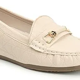 carlton london Women Comfortable Slip On Flat Loafer Ballet with Heels, for Party and Wedding, Casual and Formal Occasions-picture-52
