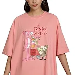 fabflee Pure Cotton Oversized Baggy Fit Drop Shoulder Latest Aesthetic & Cool Graphic Printed Half Sleeve Tshirt for Women |Trendy Tees |Casual Loose Korean T-Shirt for Women-picture-22