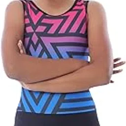 IKAANYA Girls Unitard or Biketard for Gymnastics, Dance, Acrobatics or Swimming (Ages 3-15)-picture-11