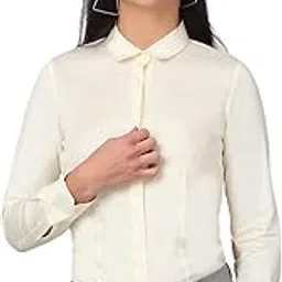 cantabil Cotton Solid Full Sleeve Regular Fit Formal Shirt for Women | Cotton Formal Shirt for Women | Formal Wear Shirts for Women (P_LSHF00012)-picture-48