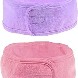 Adjustable cotton Facial Headbands Set of 2 Pcs, For Women And Men, Stretchable Facial Head Band Multicolor Pack of 1-image-86