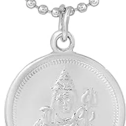 Brass Shiv Mahadev Shiva Shankar Reversible Trishul Damru Enameled Coin Hindu God Pendant Necklace-image-80
