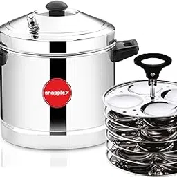 Snapple SteamO-6 Plate Stainless Steel Idli Maker/Cooker Induction & Standard Idli Maker (6 Plates, 24 Idlis)-picture-23