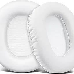 SOULWIT Earpads Replacement for Audio Technica ATH M50X M50XBT M50RD M40X M30X M20X MSR7 SX1 Monitor Headphones, Ear Pads Cushions with Softer Protein Leather, High-Density Foam - White-picture-51