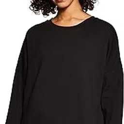 amazon brand - symbol Women's Cotton Blend Round Neck Oversized Sweatshirt (Pullover)-picture-17