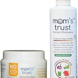 Roshna Herbals Hair Care Combo: Mom's Trust Herbal Shampoo + Mom's Trust Herbal Hair Mask | Suitable for All Hair Types, Shampoo: 200ml | Mask 50ml-picture-11