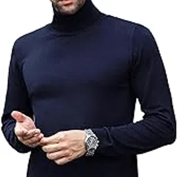 jump cuts || Mens || Solid || High Neck || Full Sleeve || Cotton Fleece || Sweatshirt-picture-14
