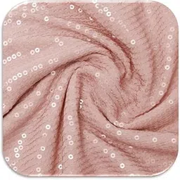 the flying tree Georgette Sitara Fabric Unstitched Saree | 6.3 Mtr Length | 80 cm Blouse Piece | 5MM Sitra | Sequence Sitara for All Festivals-picture-42