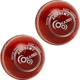 KARBD Cricket Ball Leather 4 Piece Professional Hand Stitching Seam Waterproof Coating Season Ball for Tournament Club Matches (30 to 40 Overs, Academy Red, Combo Pack Set of 2)-image-6