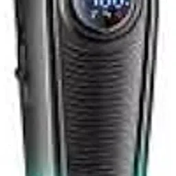 VGR V-996 Professional Hair Trimmer for Men – Cordless Beard & Hair Clipper, Precision Ceramic & Titanium Blade, Turbo 7000 RPM Motor, LED Display, USB Charging, 4 Guide Combs, Green & Black-image-0