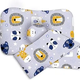 a baby cherry Organic Cotton Baby Pillow (1M to 3 Years) – Unisex | Washable | Pillow Cover Included image 1