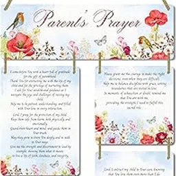 Printality Parents Prayer Wall Hanging Christian Home Blessing Decor Spiritual MDF Wall Art Faith Based Room Decoration-picture-16