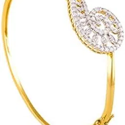 khanna jewellers 18k White Gold and Diamond Bangle-picture-11